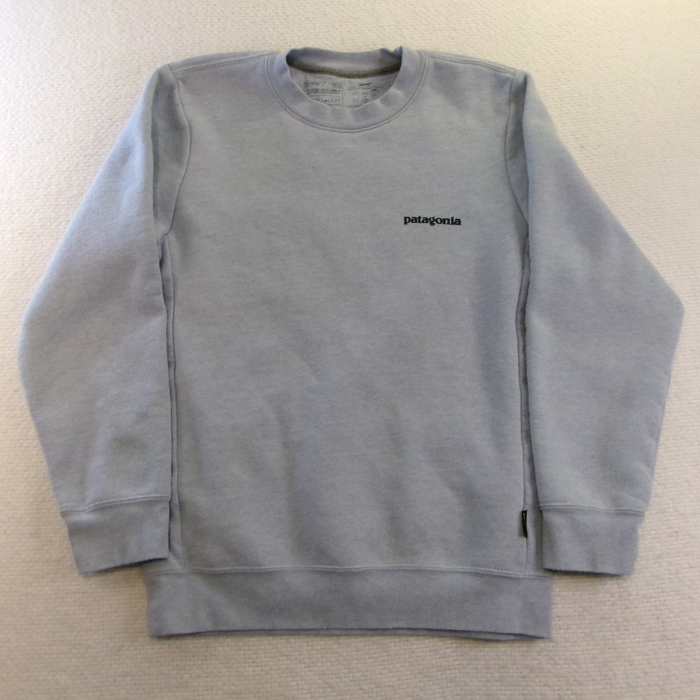 Patagonia Womens XS Uprisal Crew Sweatshirt Blue P-6‎ Logo Pullover 39657 FA22
